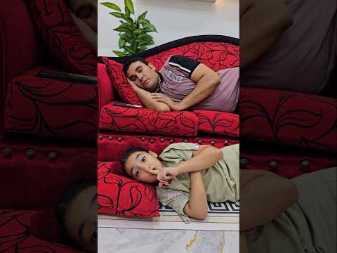 Sleeping dad prank😱👧♥️🤣