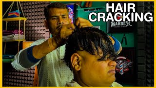 Hair cracking Head and Back massage | Neck cracking adjustments by NARESH