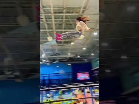 This Trampoline Is 🥱😲 So Fun! Why Didn't We Just Start Jumping Around Like This When We Were Kids