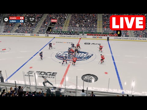 ICE HOCKEY LIVE🔴 Canada vs USA - 4 Nations Face-Off - 20th February 2025 | Full Match - NHL 25