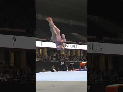Adelle Speck Floor Exercise 2023 Nastia Liukin Cup Slow Motion #shorts 1