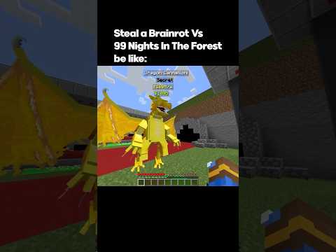 Steal a Brainrot Vs 99 Nights In The Forest be like: