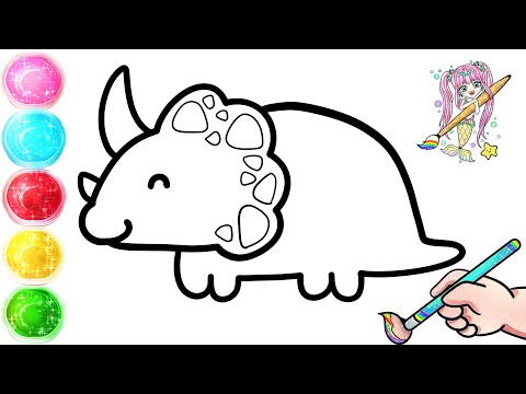 Dinosaur Drawing Step By Step | Drawing & Coloring for Kids #kids #art #baby #jurassicworld #dino