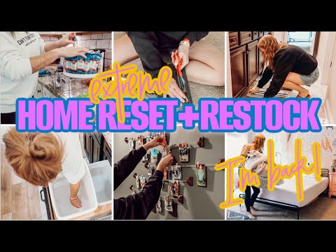 NEW! EXTREME HOME RESET + RESTOCK | MULTI DAY CLEAN WITH ME | PRODUCTIVITY MOTIVATION 💥