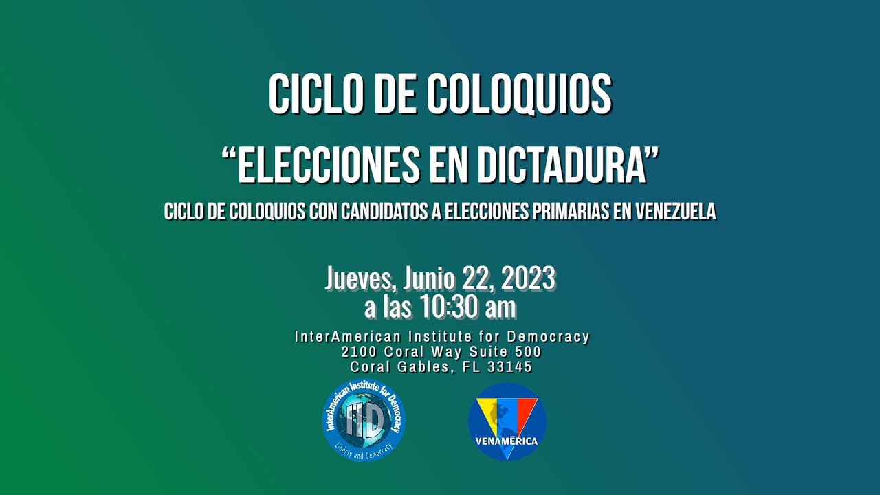 Ciclo de coloquios "Elecciones en dictadura"