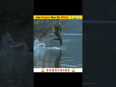 Can Human Run On Water 🏃🌊🤯  #shorts #experiment