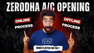 Zerodha Online Vs Offline Account Opening | Beginnersக்கு Must Watch! |Zerodha account opening -2025
