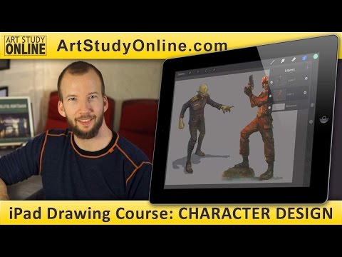 iPad Drawing Course in CHARACTER DESIGN with Nikko