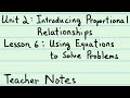 Measurement and Proportionality Problems