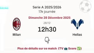 Serie A - Calcio 25/26 - Match info : Pise vs Juventus | Dimanche 28 décembre 2025 à 12 h 30