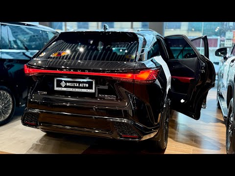 New Lexus RX500h F Sport HEV (2025) - 2.4L Hybrid Gasoline 6AT 366Hp | Black Color Exterior Interior