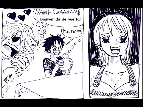 La familia de Luffy y Nami - Capítulo 110 - Luffy triste por perder su sombrero