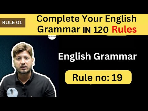 19/120 rules of english grammar in 10 Mins| Master Your English Grammar#ssc #grammar