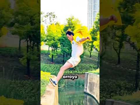 ¡salté del arroyo a la parte opuesta! 😱
