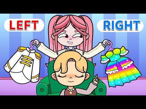 Left or Right Challenge Outfit | Sad Story | Avatar World | Toca Animation