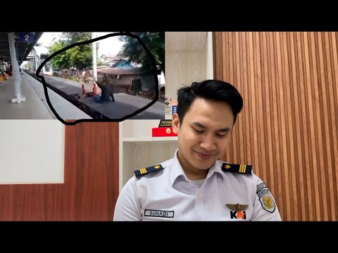 REACTION VIDEO ORANG NONGKRONG DI GERBONG YG BERJALAN