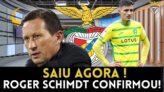 ROGER SCHMIDT ACABOU DE CONFIRMAR! NOTÍCIAS DO BENFICA! BENFICA