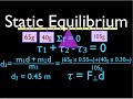 Torque and Static Equilibrium Concepts