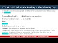 5th Grade STAAR Reading Comprehension Challenge