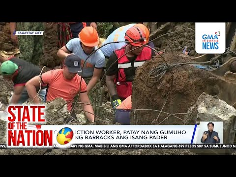 3 construction worker, patay nang gumuho sa kanilang barracks ang isang pader 
