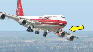 B747 Emergency Landing With Help From ATC | X-Plane 11