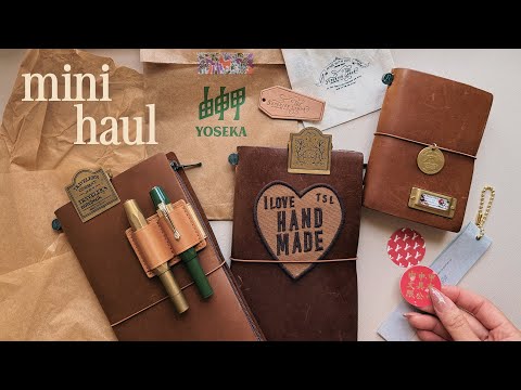Stationery Haul 🤎 Yoseka Stationery / The Superior Labor + my current traveler's notebook setup