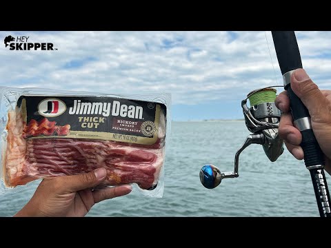 Bacon as Bait!? OLD SCHOOL Fishing Hack!