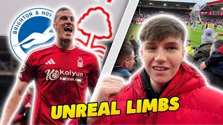 I FELL OVER DURING THE MADDEST LIMBS.. 💀 Nottingham Forest 7-0 Brighton