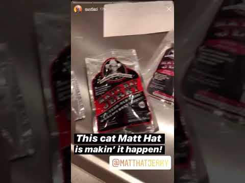 Guy Fieri Tries Matt-Hat Jerky!