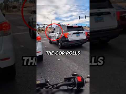 Biker Popped A Wheelie Infront Of A Cop @chickenbaconranch600/IG