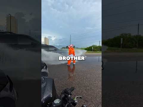 Almost Ran Over By Car Speeding! 😅 #funny