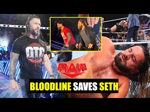 Roman reigns OG Bloodline Saves Seth rollins From Solo Sikoa Bloodline - WWE Raw off Air Highlights