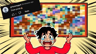 I Turned 100 Comments Into 1 Drawing!! (Went wrong;)