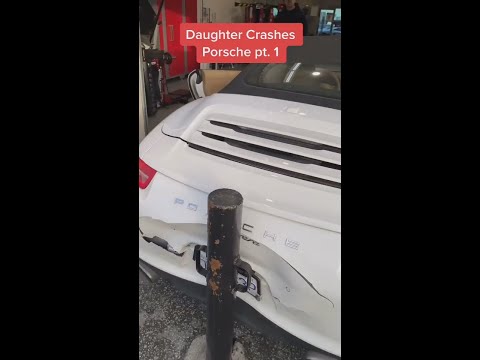 Porsche crash by daughter 👇👇