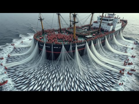 Unbelievable! Japanese fishermen catch thousands of salmon in just one night