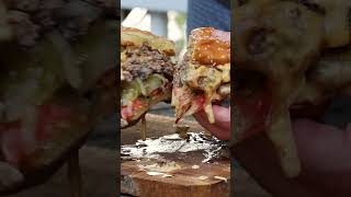 Smash Burgers in a Cast Iron Skillet #Short