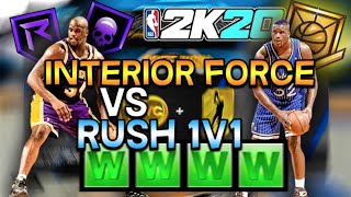 BEST POST SCORER BUILD DOMINATES RUSH 1V1 EVENT NBA2K20