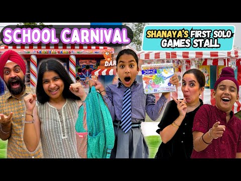 Shanaya’s First Solo Games Stall At School Carnival | RS 1313 VLOGS | Ramneek Singh 1313