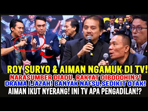 TV SAMPAH! INTIMIDASI NARASUMBER, ROY & AIMAN DIPERMALUKAN! DRAMA IJAZAH PENUH NAFSU!