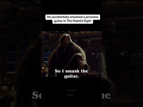 A 150 year old guitar broken during The Hateful Eight