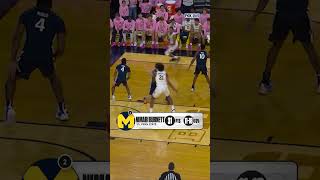 A career night for Nimari Burnett 🔥 #CBB #Michigan #Basketball