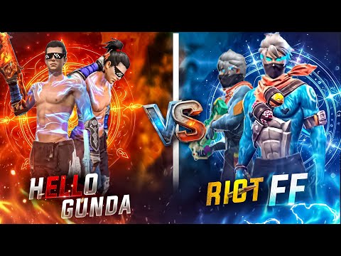 RIOT FF VS HELLO GUNDA 😤 Aukaat Ki Baat ?