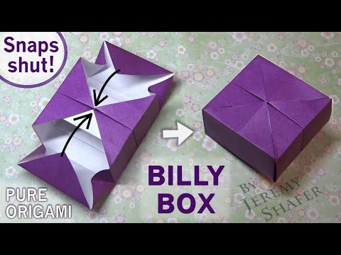 Origami Billy Box - It Snaps Shut!