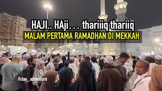MEMBLUDAK PINTU MASUK MASJIDILHARAM BANYAK DI TUTUP HARI PERTAMA RAMADHAN ARAB SAUDI