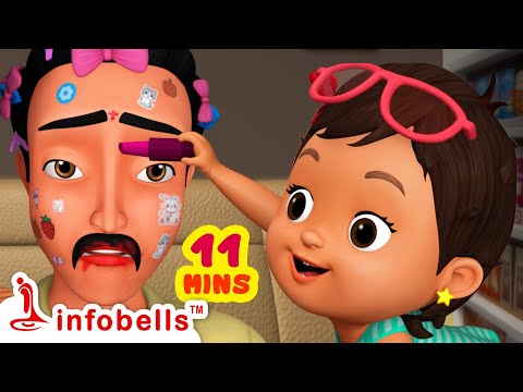 என் அப்பா என் ஹீரோ - Father Song | Tamil Rhymes for Children | Infobells #tamilrhymes #fathersday