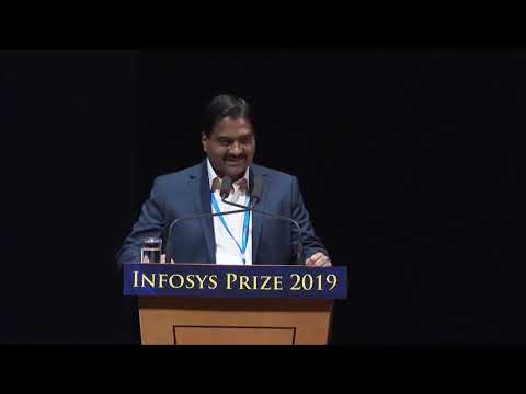 S. Gopalakrishnan announces the winner of the Infosys Prize 2019 in Physical Sciences