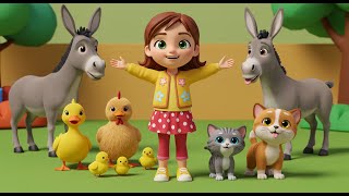 Kediler Hep Miyav Der, Vak Vak, Gıt Gıt 🦆🐔🐱🐶🐴 | Çiftlikteki Hayvan Sesleri Şarkısı | Furkiş TV