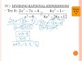 Rational Expressions and Their Operations
