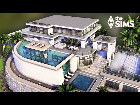 The Sims 4: Palmview Mansion (No CC Speed Build)