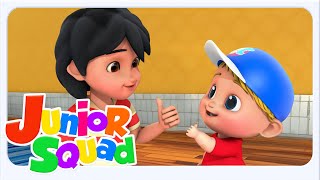 Junior Squad 🎵 أغنية بو بو للأطفال | أناشيد ما قبل المدرسة باللغة العربية
